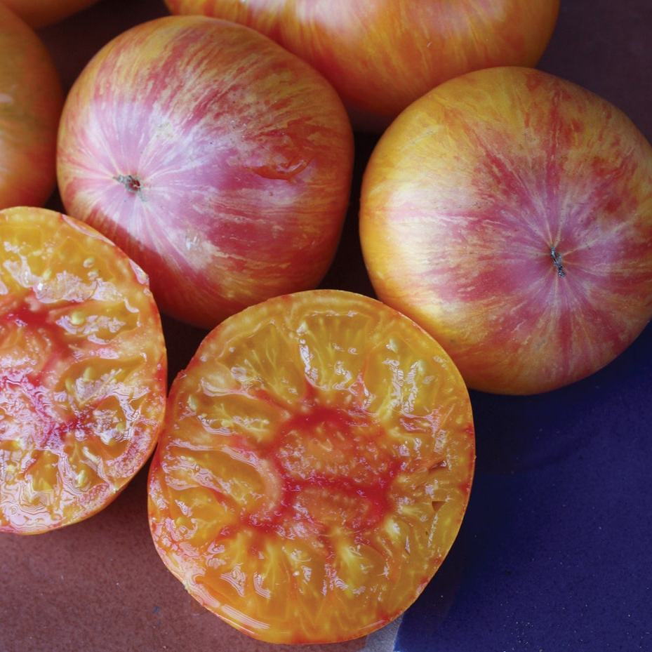Patty's Yellow Striped Beefsteak Tomato